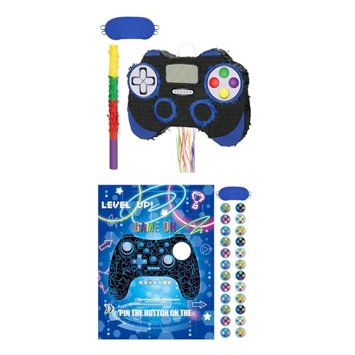 WERNNSAI Video Game Pin Game + Video Game Piñata