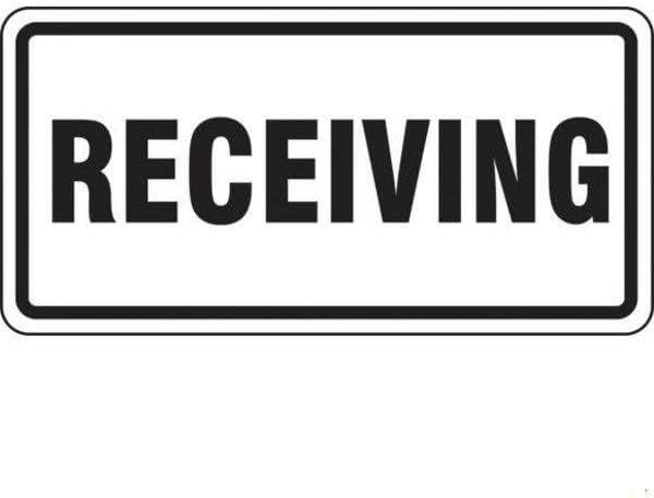 FACILITY TRAFFIC SIGN RECEIVING, Mfr: FRR261HP-A