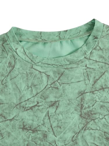 Image of RoseSeek Boy's Letter Graphic Tees Short Sleeve Vintage Summer Tops Trendy | Round Neck, Streetwear Top, Cool Shirts for Boys, Sizes 10-14, Summer Trendy Tops