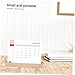 SHINEOFI Creative Wooden Photo Display Stand for Desk Calendar Memo Cards Elegant Tabletop Decor for Photos Notes Cards Compact Wooden Base for Stylish Organization