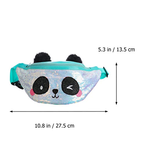 Bolsa de cinto infantil para meninas ABOOFAN bolsa transversal infantil Panda desenho animal cintura