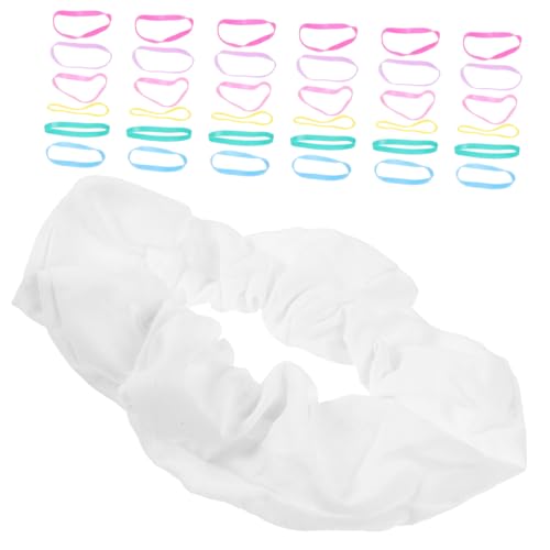 Ipetboom 1 Juego Diadema Blanca Banda Para El Cabello Gomas Para El Cabello Para Mujeres Pasadores Ondulado Bigudí Atar Pinzas Para El Cabello De Las Mujeres Estilo Champú Patas Spa Algodón