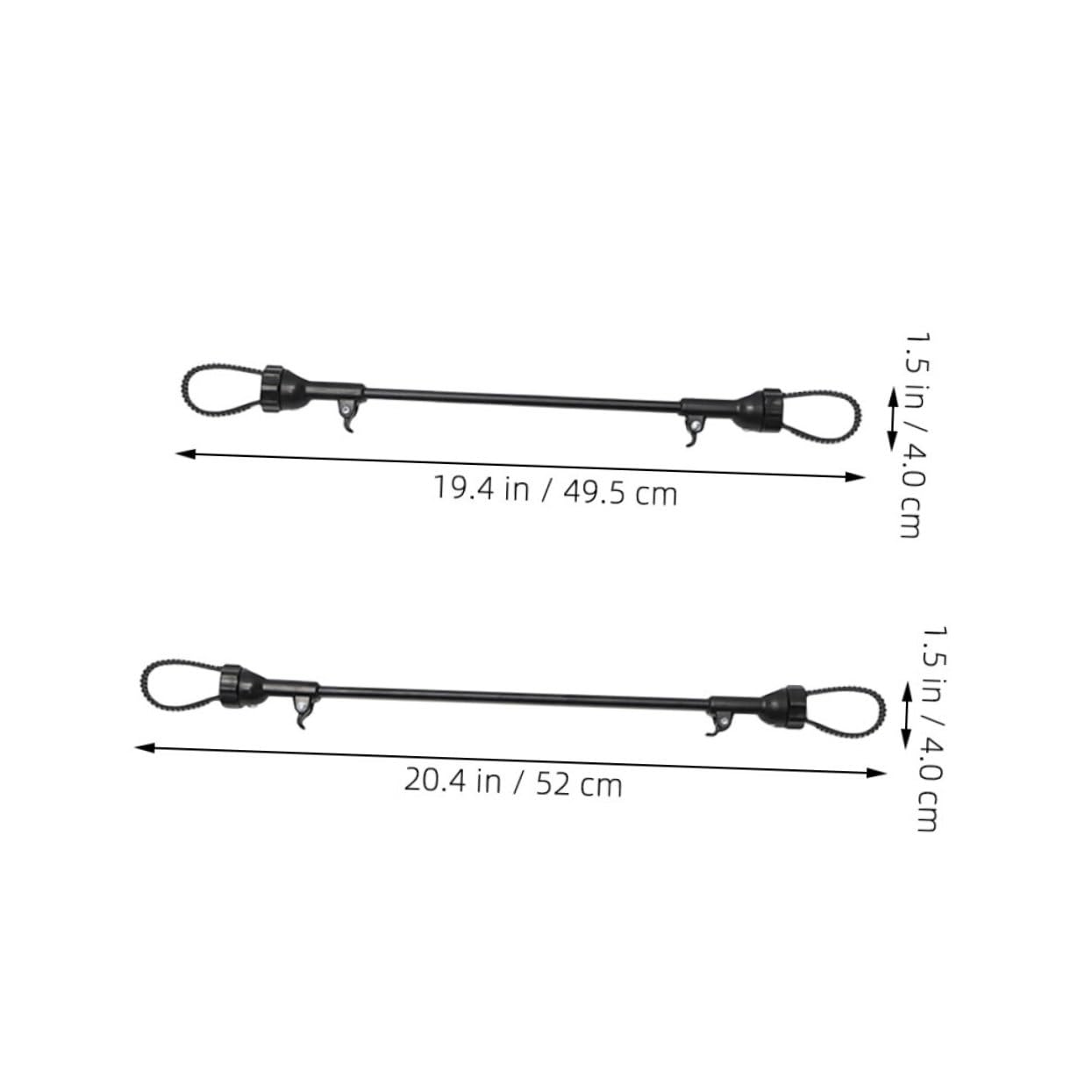 Totority 2pcs Adjustable Stroller Connectors for Double Stroller Foldable Pushchair Adapter Pram Accessories Straps Clips