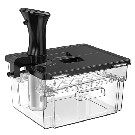 Sous Vide Contenitore con Coperchio Contenitore Sous Vide con Rastrelliera 11L per Roner Compatibile Tutte Marche Multifunzione Trasparente Policarbonato Senza BPA