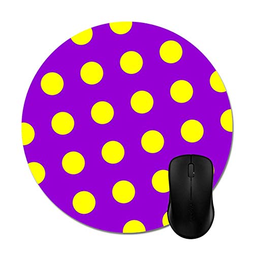 Preisvergleich Produktbild Lila gelbe Mauspads Trendy Office Desktop-Zubehör Runde 8 '