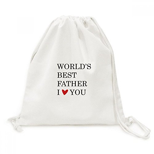 Sac à cordon Love You Meilleur Festival Père Papa Drawstring Backpack Canvas Voyage