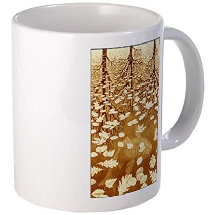 Escher Three Worlds Art Mug