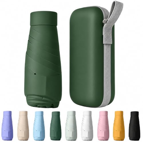 Image of ๐ช๐ข๐ข๐ ๐ญ๐ฌ UV Travel ๐ ๐ถ๐ป๐ถ ๐๐ผ๐น๐ฑ๐ถ๐ป๐ด Ultra Compact pastel ๐จ๐บ๐ฏ๐ฟ๐ฒ๐น๐น๐ฎ with Case, Manual Open ๐ฒ ๐ฅ๐ถ๐ฏ๐ Lightweight ๐ฃ๐ผ๐ฟ๐๐ฎ๐ฏ๐น๐ฒ, Small Sun & Rain ๐ฃ๐ผ๐ฐ๐ธ๐ฒ๐ ๐จ๐บ๐ฏ๐ฟ๐ฒ๐น๐น๐ฎ for Men and Women- Use in ๐ฅ๐ฎ๐ถ๐ป & ๐ฆ๐๐บ๐บ๐ฒ๐ฟ