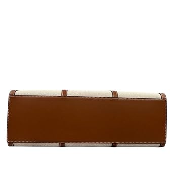 Tory Burch Blake Canvas Jumbo Tote, Natural Classic Cuoio