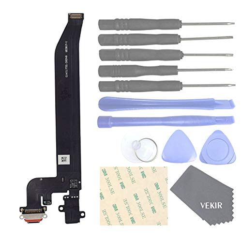 VEKIR USA Charger Jack+Headphone Jack Flex Cable Replacement Compatible with OnePlus 5T Cover