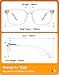 TIJN Blue Light Blocking Glasses for Women Men Clear Frame Square Nerd Eyeglasses Anti Blue Ray Computer Screen Glasses