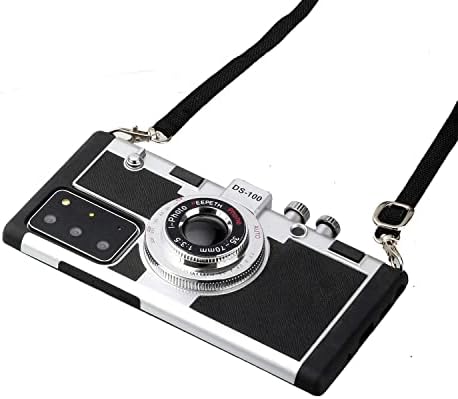 MEIQING Emily In Paris 3D Vintage Style Camera Design Case with Lanyard for Samsung Galaxy Note 20 or for Samsung Galaxy Note 20 Ultra (for Galaxy Note 20 Ultra)