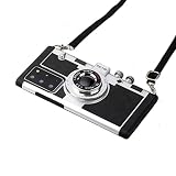 MEIQING Emily In Paris 3D Vintage Style Camera Design Case with Lanyard for Samsung Galaxy Note 20 o