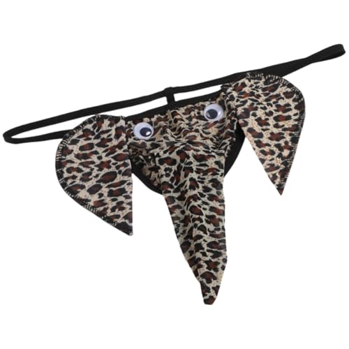 Men's Elephant Funny Thongs Low Waist G-String Underwear Male Trunk Lingerie Naughty Bottom Christmas Pants4