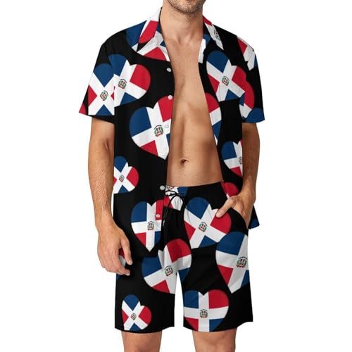 Conjunto de República Dominicana para hombre ideal para playas y barbacoas