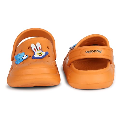 Image of Aqualite Kids Clog Shoes for Boys & Girls /Outdoor Sandals Clogs for Kids, Slingback Clog Shoes, Stylish Clogs for Kids