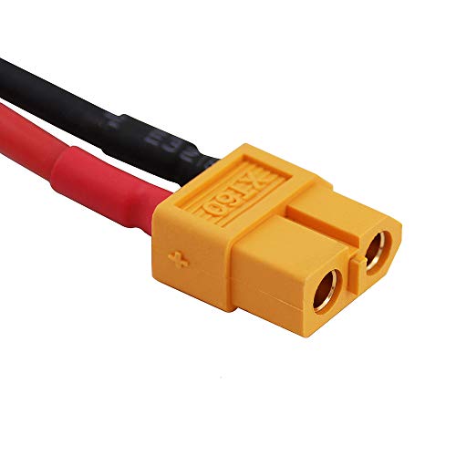 Adaptador XT60 macho a hembra 2 piezas 30 cm 14awg miniatura 5
