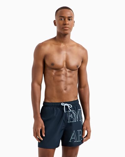 Bóxer Mid Emporio Armani Hombre Azul XXL de algodón elástico transpirable 2