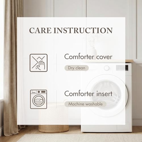 Madison Park Signature Queen Comforter Set Removable Duvet Insert Ivory 8PC - image 8