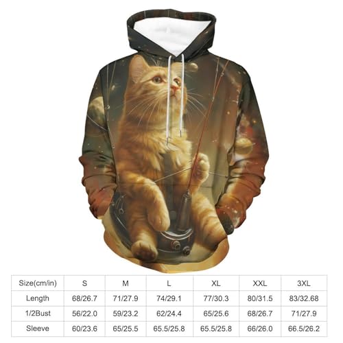 Sweat à capuche chat de la planète spatiale idéal pour vos soirées fraîches et weekends cocooning