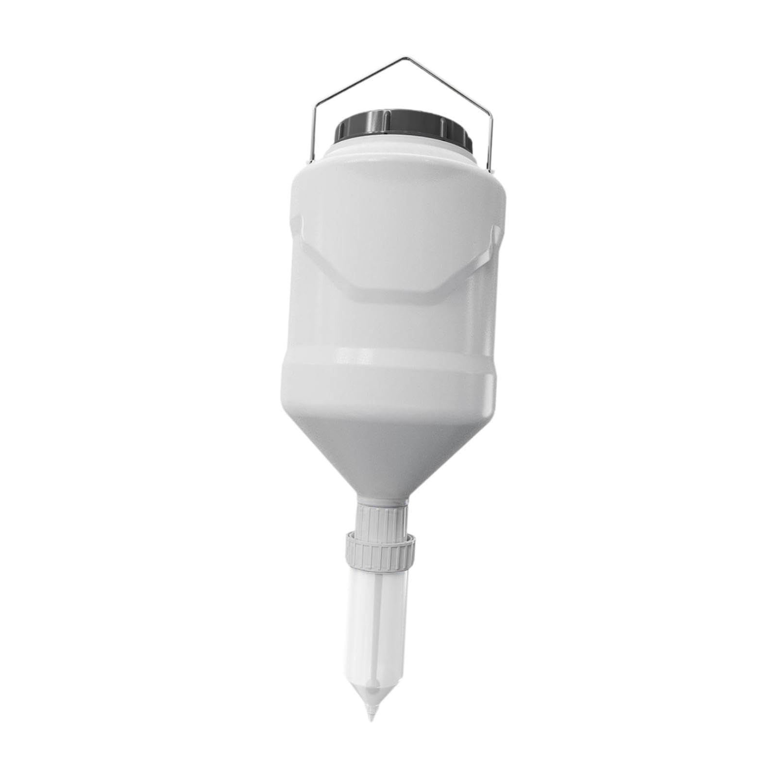 Dispensador de Salsas, 3 L, Colgante, Botella Exprimible para Salsas, Especias Y Zumos – Ideal para Picnics, Barbacoas Y Acampadas, Blanco, Individual