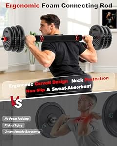 UNNMIIY Adjustable Dumbbells, 20/30/45/70/90lbs Free Weight Set with — photo 2 of 6