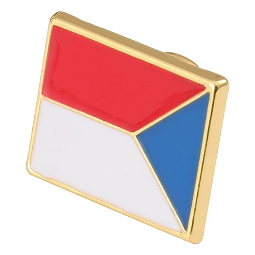 CALLARON Broche Métal Forme De Drapeau National Insigne Créatif Pour Vêtements Décoration Accessoire Pour Festivals Et Événements Pour Garçons Et Filles République Tchèque