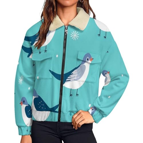 Veste polaire femme épaisse doublée contre le froid hivernal blouson zippé