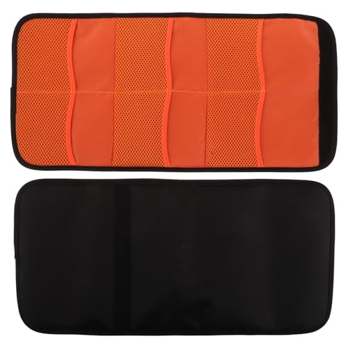 Estuche para filtros de cámara de 6 bolsillos bolsa organizadora de lentes color naranja de viaje