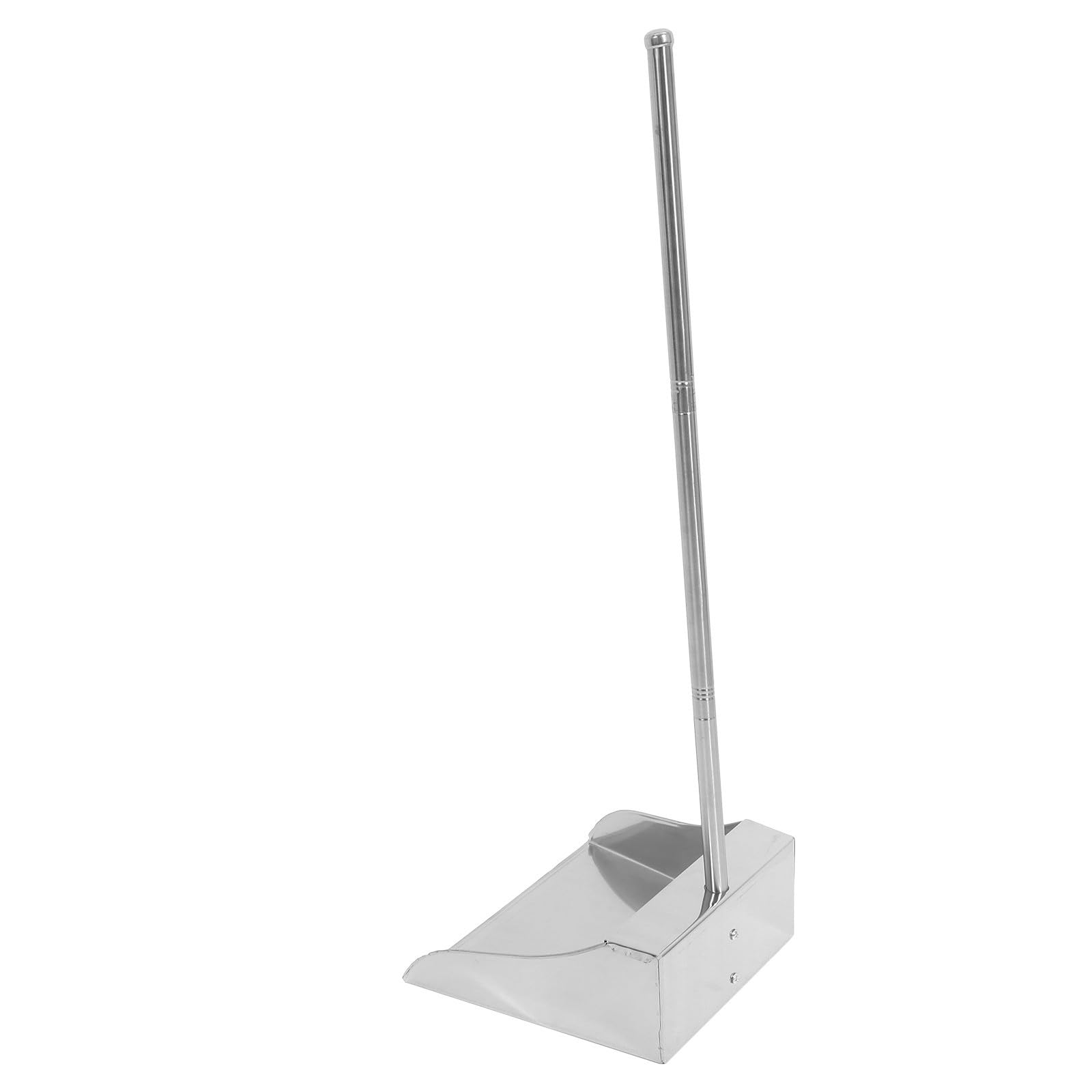 PRETYZOOM Recogedor de Basura Inoxidable con Mango Largo, Capacidad Grande y Diseño Elegante para Limpieza Hogar y Fiestas, Resistente y Fácil de Usar