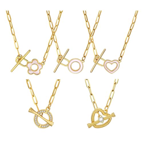 Collier chaîne trombone en argent avec pendentif cadenas et cœur TQHGM