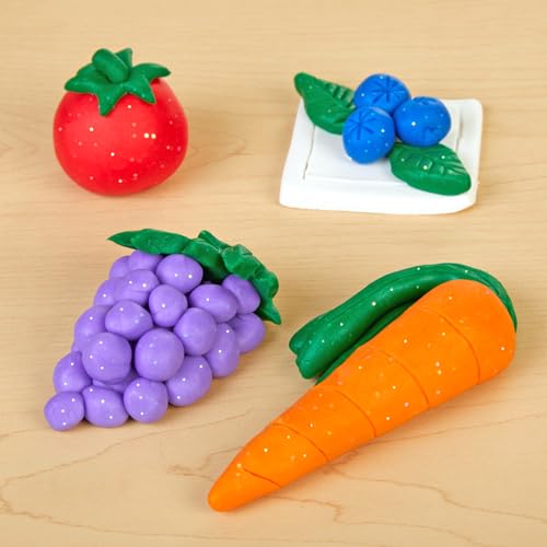 Colorations Wheat & Gluten Free Glitter Dough - 6 Colors (2 oz Each) | Non-Toxic, Play Dough, Bulk Set, Sensory Kit, Party Favors, Classroom Pack - Thumbnail 4