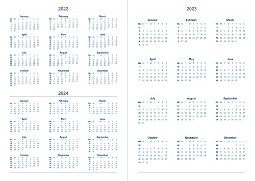 Letts of London Verona A5 day to a page with appointments and planners 2023 diary - black, 23-080450 - Image 4