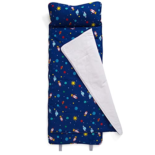 Image of Delta Children Nap Mat - Includes Pillow & Blanket for Toddlers and Kids; Features Carry Handle w/Strap Closure and Name Tag; Rollup Design is Ideal for Preschool and Daycare; Personalization Optional