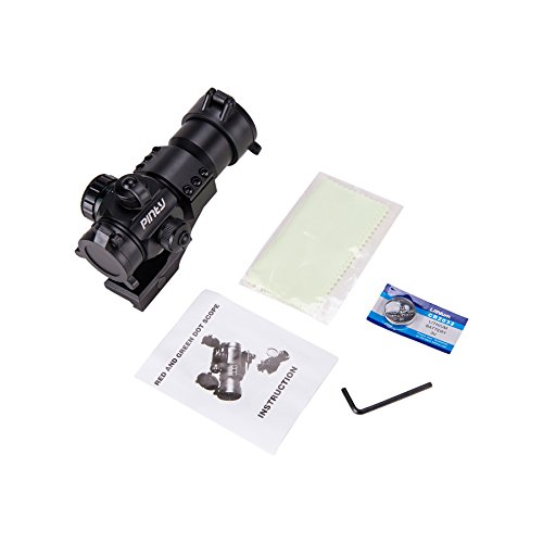 Pinty 1X30 4 Moa Red Green Dot Tactical Reflex Sight With Picatinny Cantilever Mount Black, Khaki (Black) #TOP6