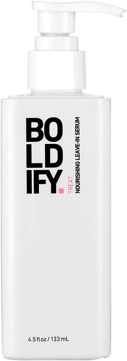 Boldify Leave In Conditioner and Heat Protectant - Hair Serum for Blow Dry and Styling, Nourishing Leave In Serum for Women & Men - Lightweight Thermal Protection to 450F with Biotin