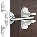 3 Pack - New Design - Door Lever Baby Safety Lock - Prevent Little Kids from Opening Doors with A Child Proof Door Handle Lock - 3M Adhesive - Driddle