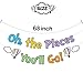 Oh The Places You'll Go Banner Oh The Places You'll Go Decorations Kindergarten Graduation Party Decoration for Colorful Party Decoration First Birthday Banner Decoration