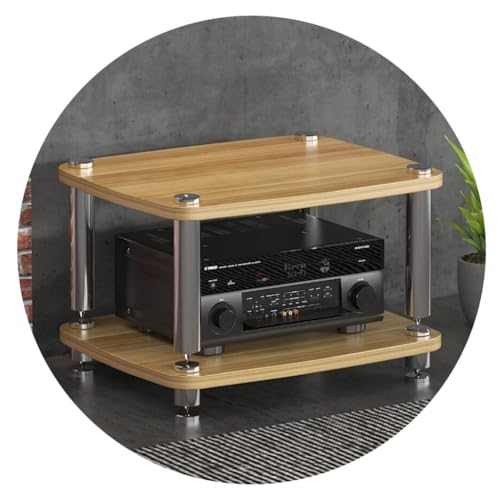 Support audio HiFi - Avec pieds absorbant les chocs pour platines et amplificateurs - Parfait pour le stockage et l'affichage de matériel audio