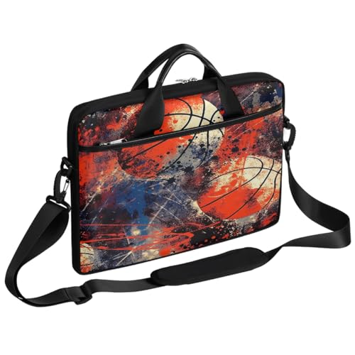 Bolsa retro para portátil de 15 pulgadas estilo baloncesto miniatura 1