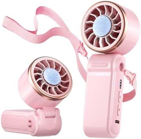 SWEETFULL Mini Portable Fan with Ice Cooling, Lightweight Handhel...