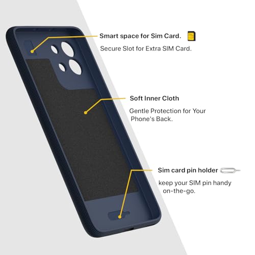 Image of Pikkme Back Cover for Oppo K13 5G Camera Protection 3D Hexa Cube Design Silicone Protective Bumper Case (Blue)