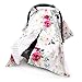 Floral Car Seat Cover for Babies, Peekaboo Opening Minky Carseat Canopy for Newborn, Multiuse, Mom Nursing Breastfeeding Covers, Minky Blanket for Infant Toddler