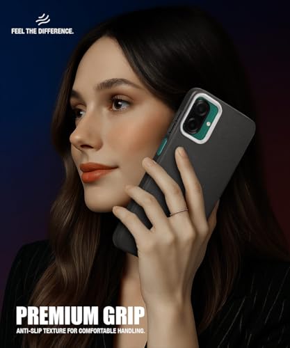 Image of WOW IMAGINE Back Cover for Samsung Galaxy M17e 5G | F70e 5G | M07 | F07 | A07 | A07 5G | Ultra Slim Flexible Non-Slip Grip | Inner Fabric | Metal Camera Ring & Lightweight Soft Mobile Case - Black