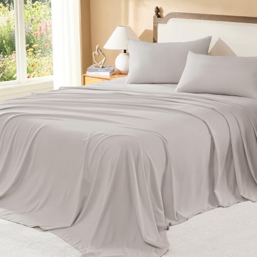 Image of Litanika Linen Queen Size Comforter Set with Sheets - 7 Pieces Bed in a Bag Queen Boho Tufted Complete Bedding Sets with Comforter, Sheets, Pillowcases & Shams
