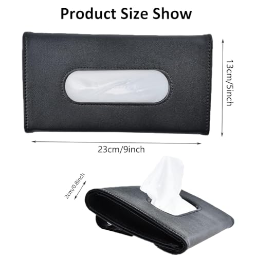 Auto Tissue Halter, Auto Serviettenhalter, Taschentuchbox, Sonnenblende Taschentuchbox Halterung, Sonnenblende Serviette Halter, Schwarz