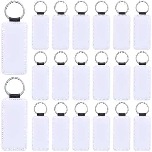 Porte-clés sublimation blanc CREATCABIN pour personnaliser vos clés de voiture et sacs à main