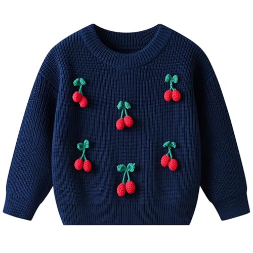 Pull en maille brodé main pour filles doux comme une caresse d'anniversaire