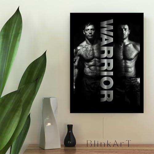 Image of BLINKART Warrior (2011) Movie Poster Frame 12x18 Inch | Premium 300 GSM Paper Wall Print | Vintage Film Artwork for Home, Bedroom, Living Room, Office | Framed Photo Decor