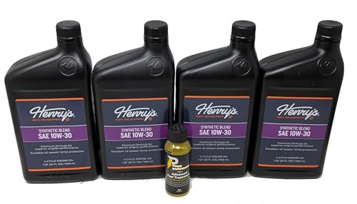 Aceite para motor 10W-30 mezcla sintética Henry's pack x4 miniatura 1